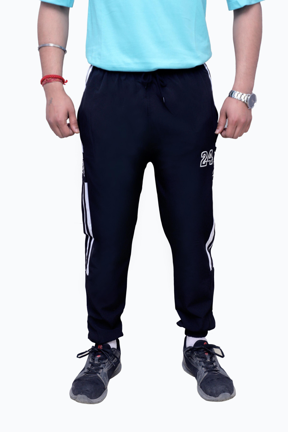 Image of HouseOfCommon Men & Women Solid Black Track Pants