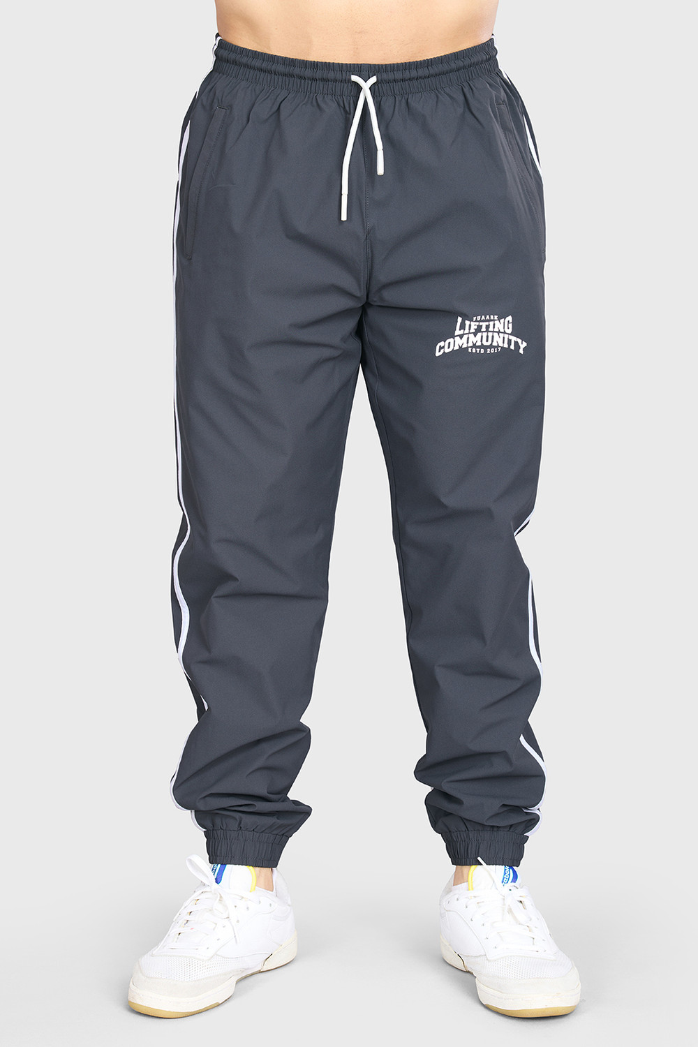 Image of FuaarK Men Solid Blue Track Pants