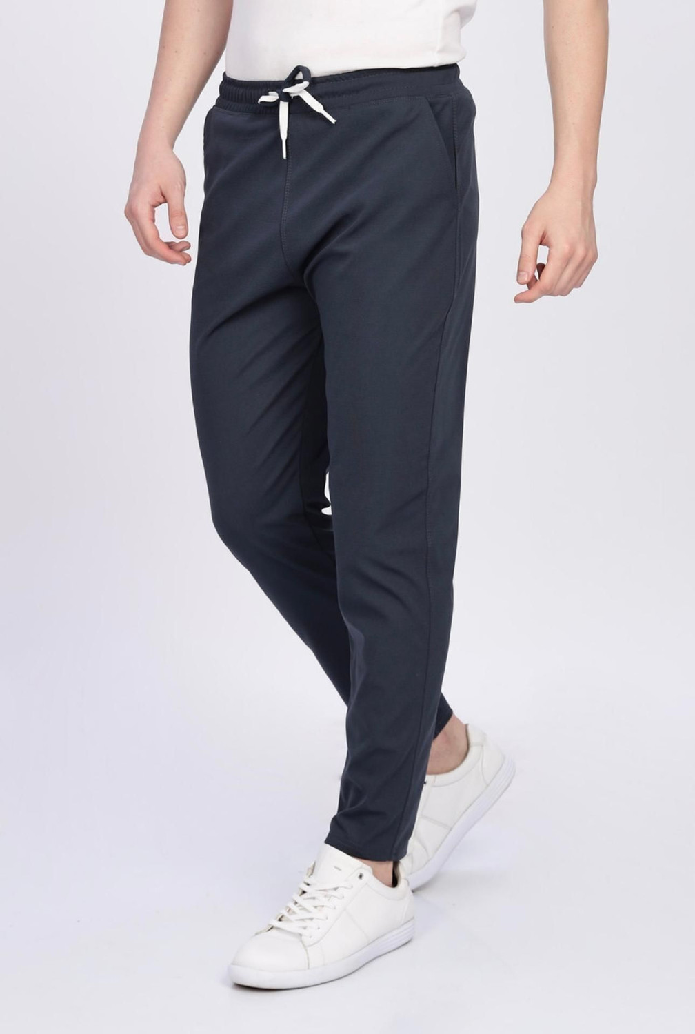 Image of HELI FASHION Pack of 2 Men Solid Grey, Grey Track Pants