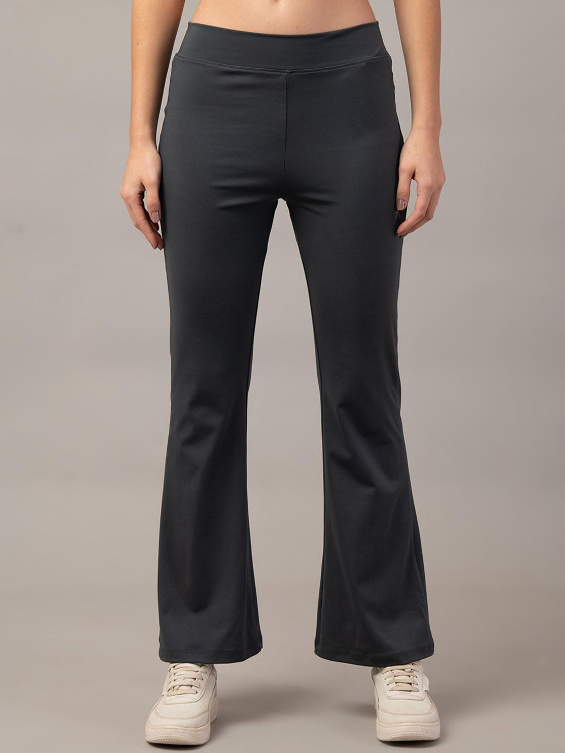 Image of HRX by Hrithik Roshan Women Solid Beige Track Pants