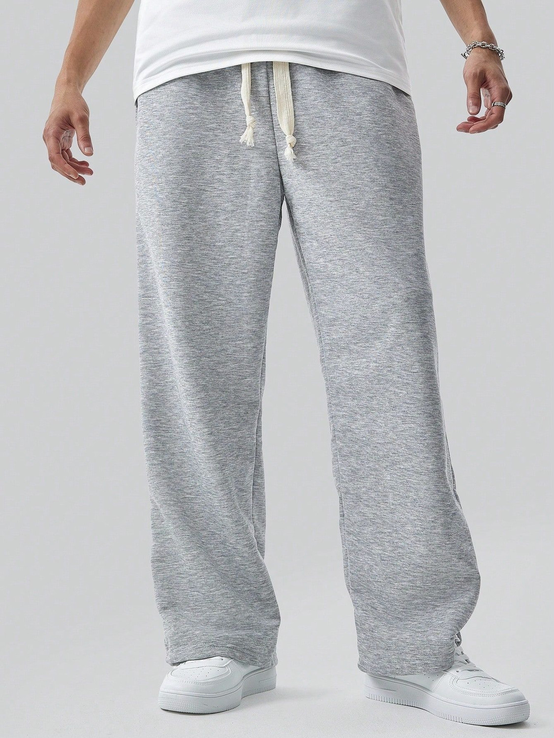 Dockstreet Men Grey Track Pants - Image 1