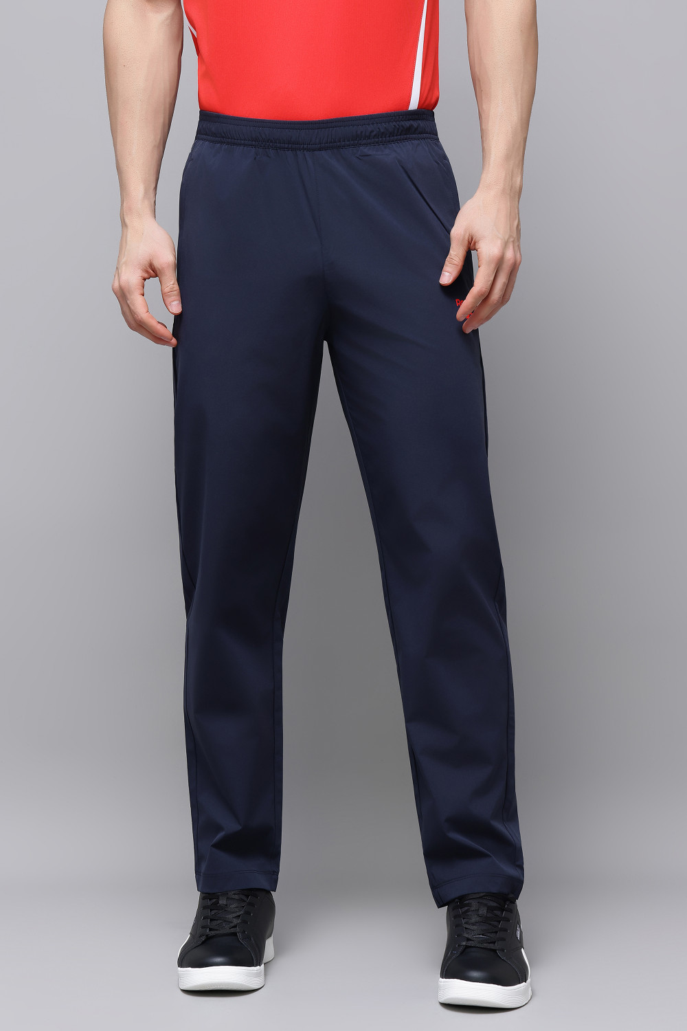 Image of REEBOK Men Printed Black Track Pants