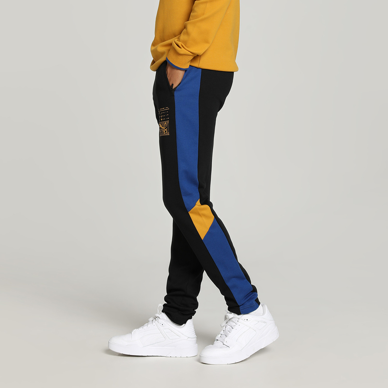 Image of PUMA Men Solid Black Track Pants