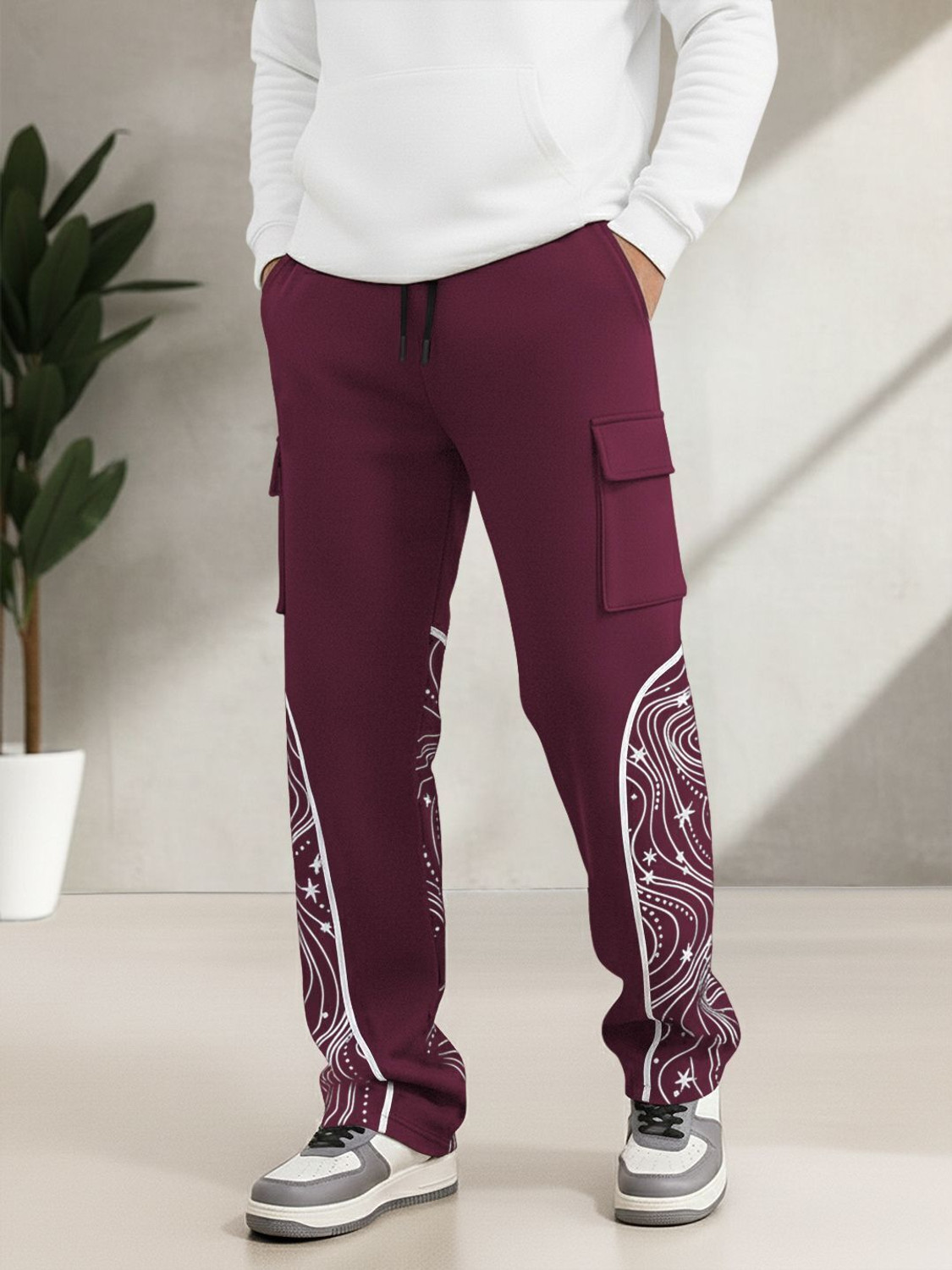 Image of DIDA Men Solid Grey Track Pants