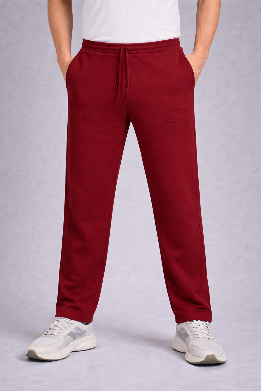 Image of Rathai Men Striped Dark Blue Track Pants