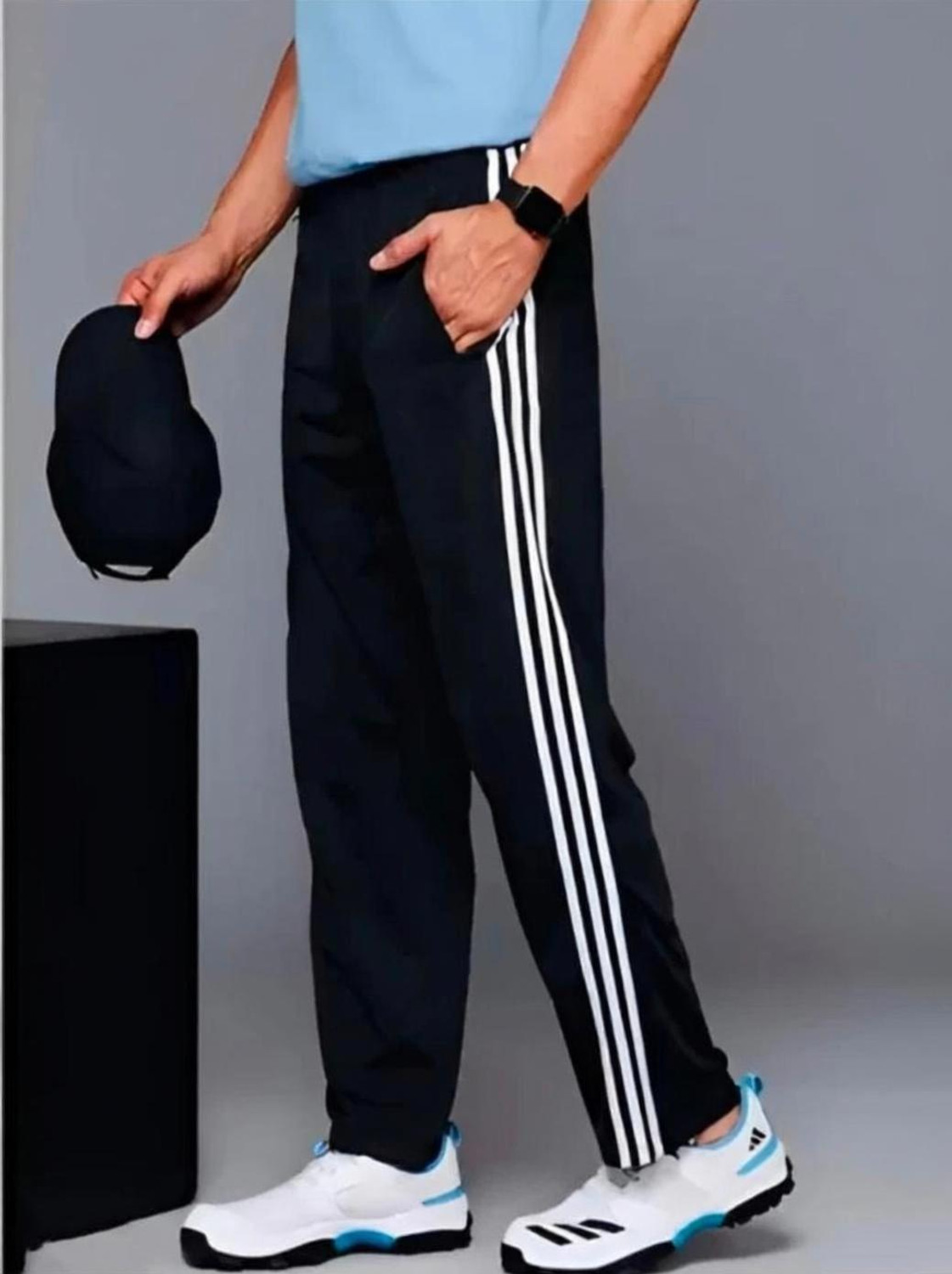 MASTERY Men Black Track Pants - Image 5