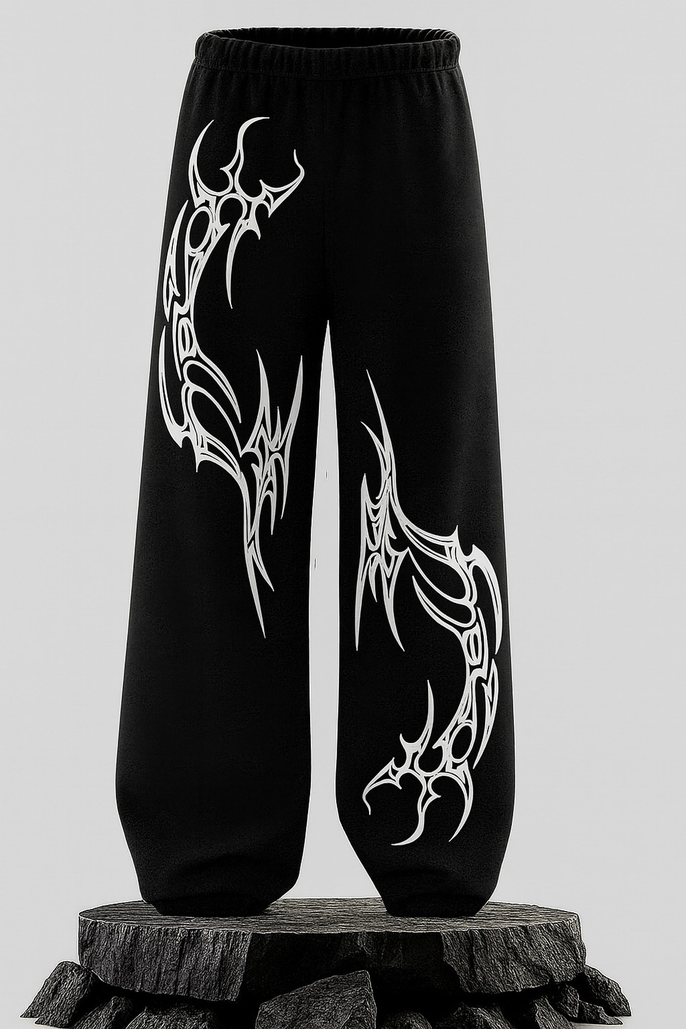 Image of Laitinen Men Printed Black Track Pants