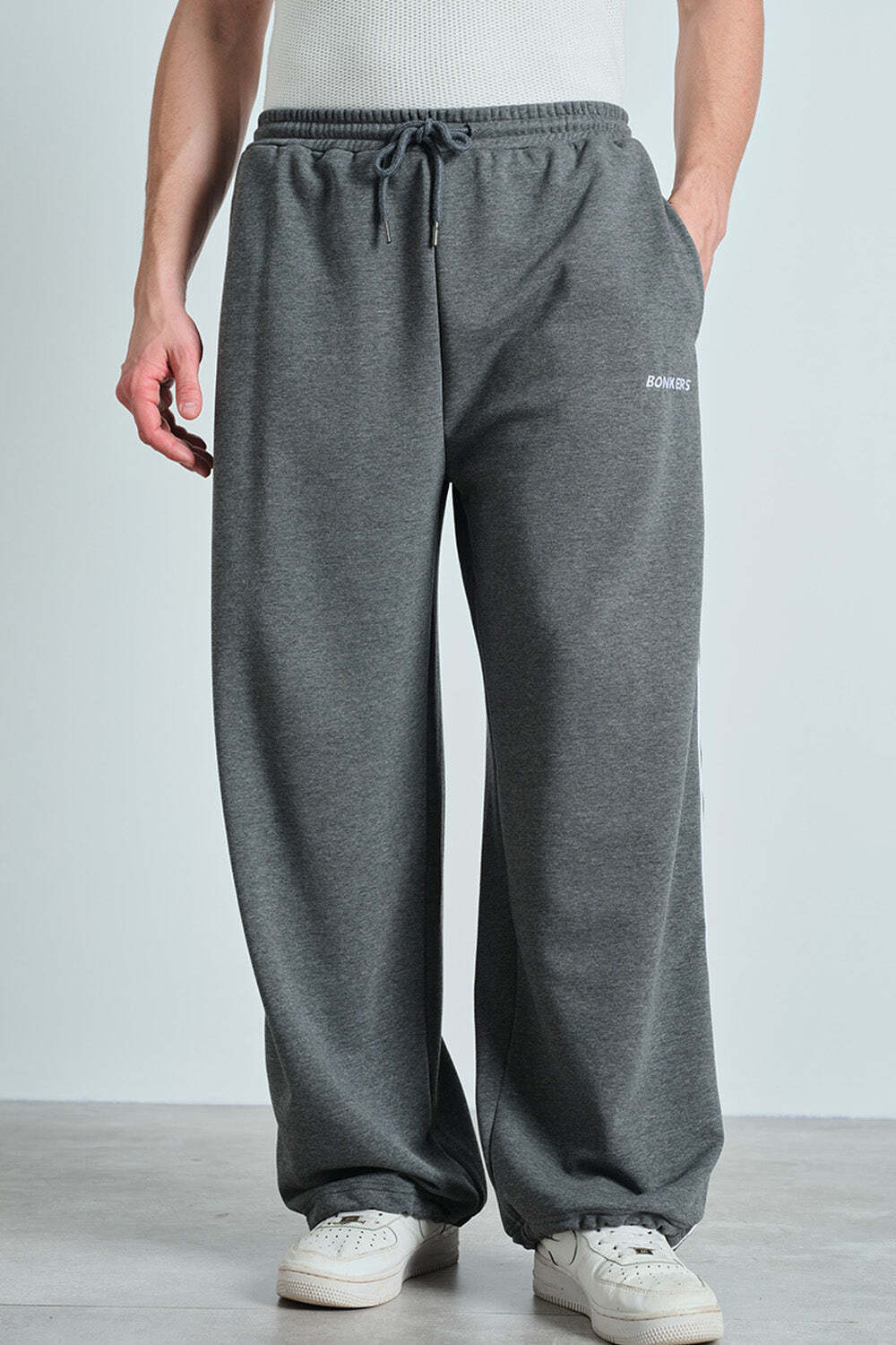 Bonkers Men Grey Track Pants - Image 1
