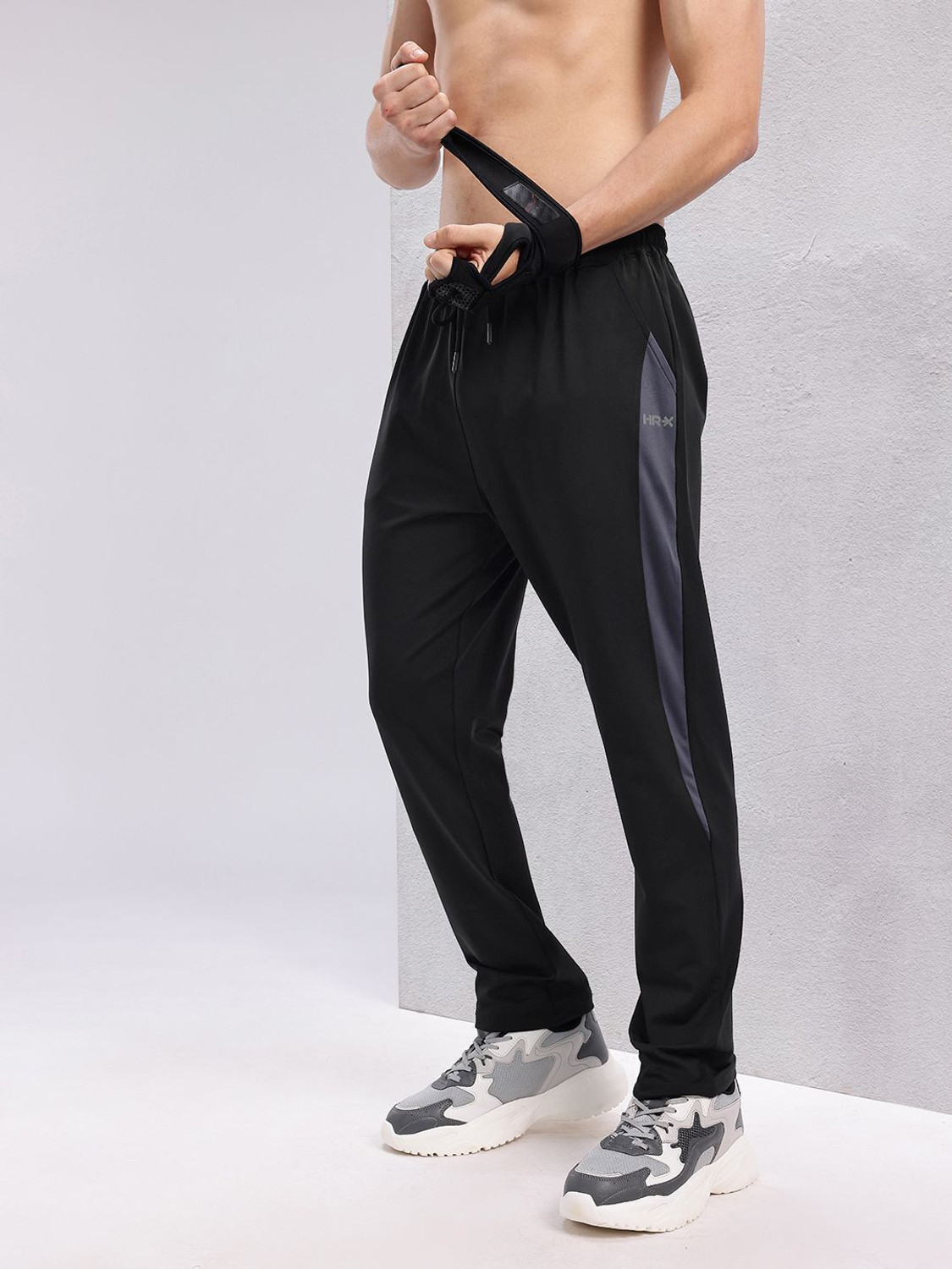 Image of FuaarK Men Solid Blue Track Pants