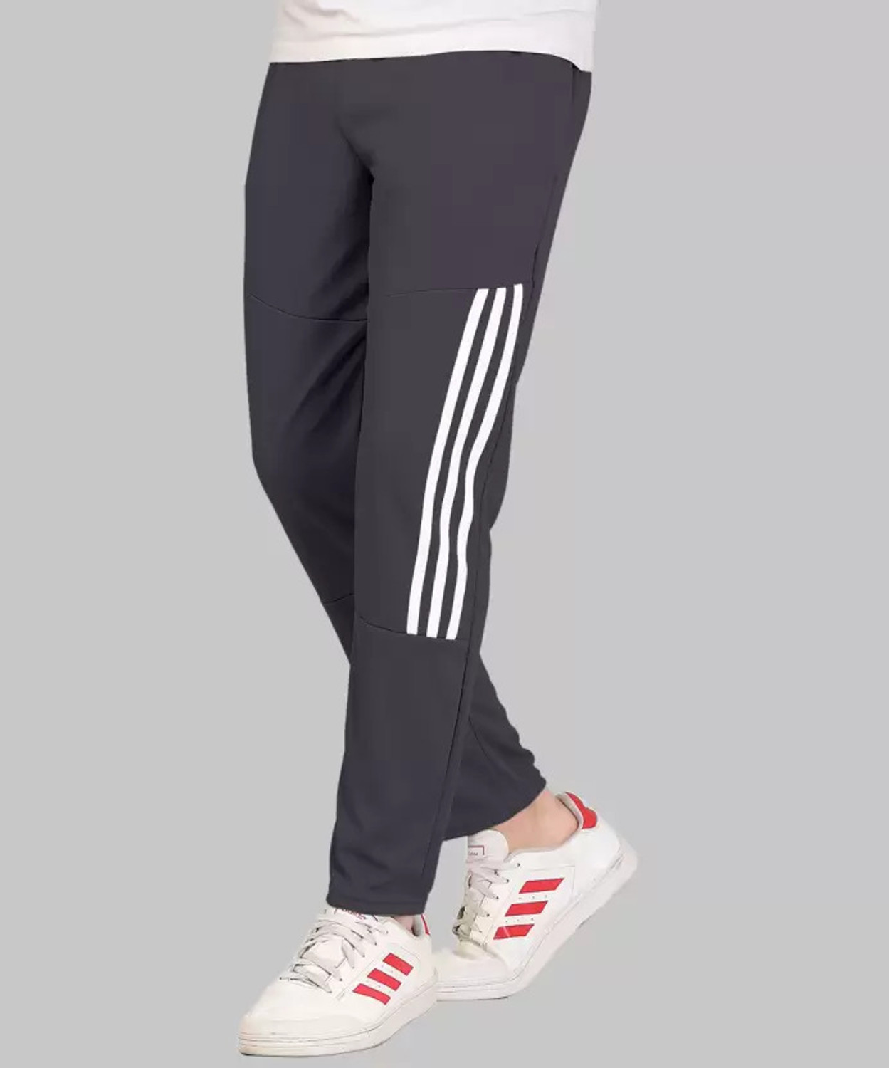 Image of SUHANDICRFATS Men Striped Black Track Pants