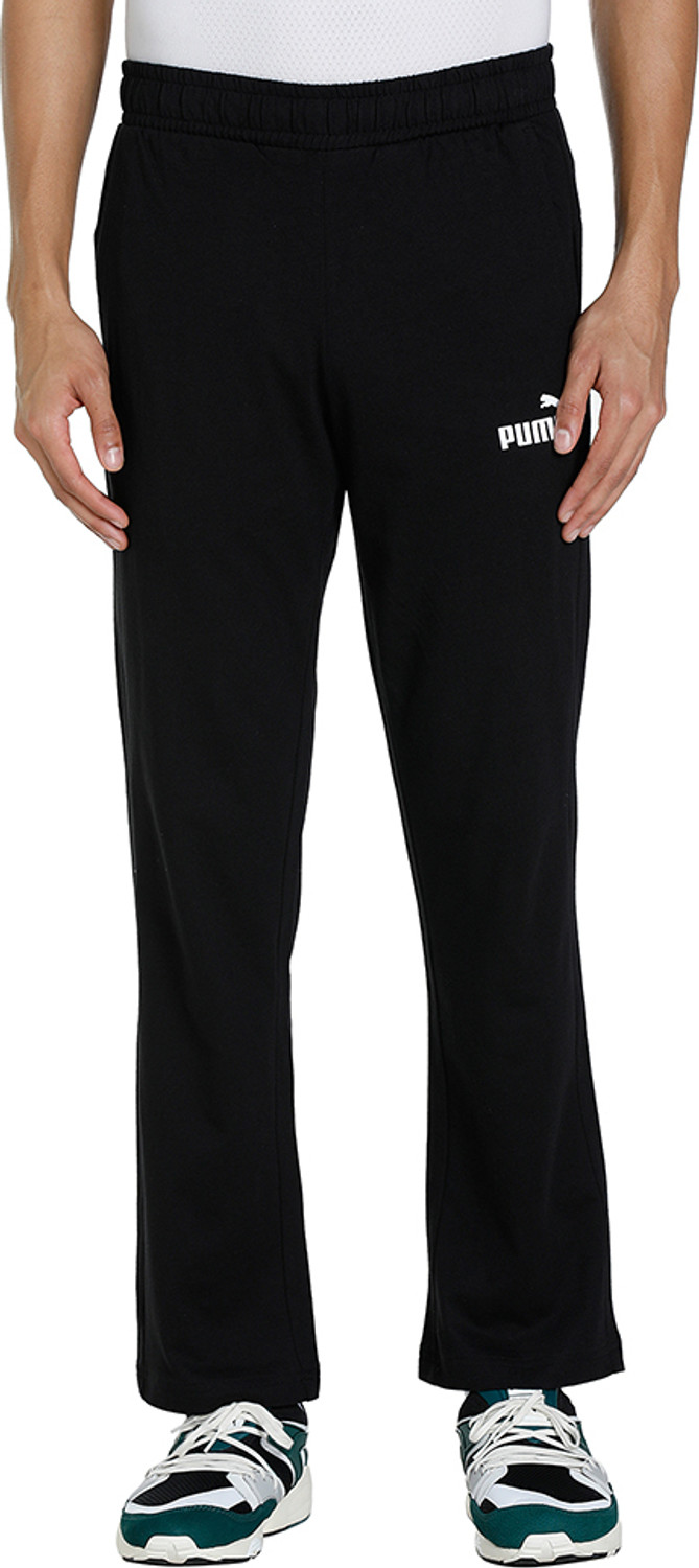 Image of PUMA Men Solid Black Track Pants