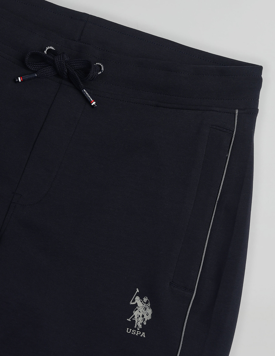 Image of U.S. POLO ASSN. Men Solid Blue Track Pants