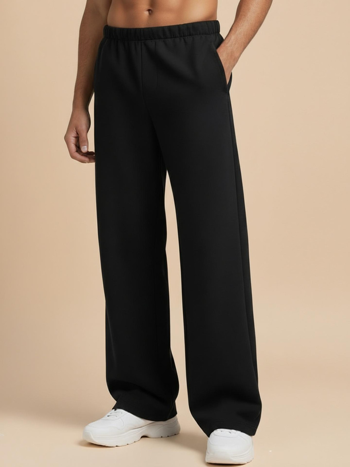 METRONAUT Men Black Track Pants - Image 5