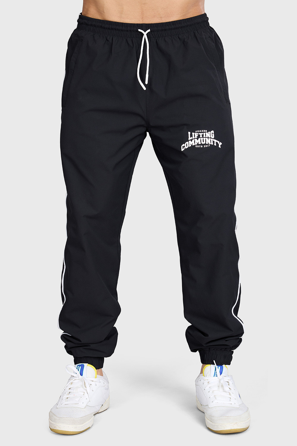 Image of FuaarK Men Solid Blue Track Pants