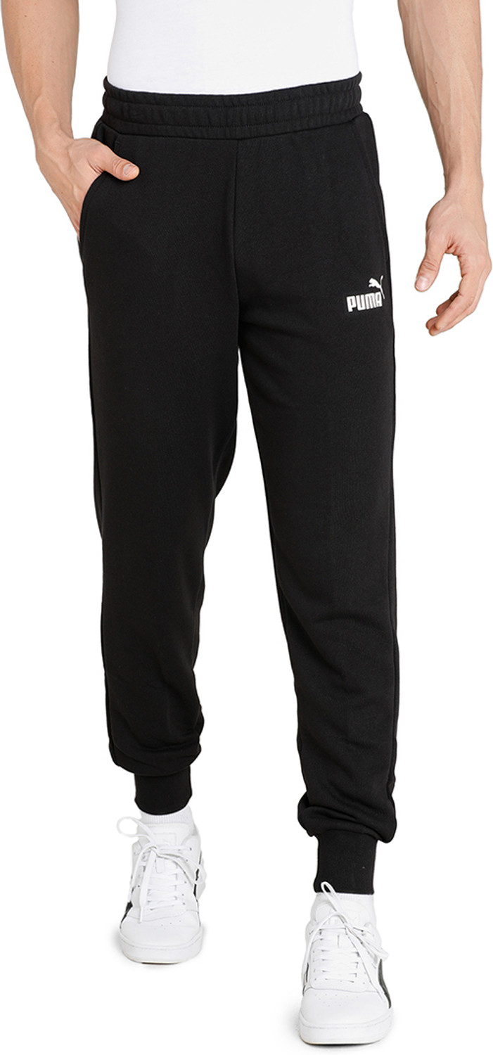 Image of PUMA Men Solid Black Track Pants