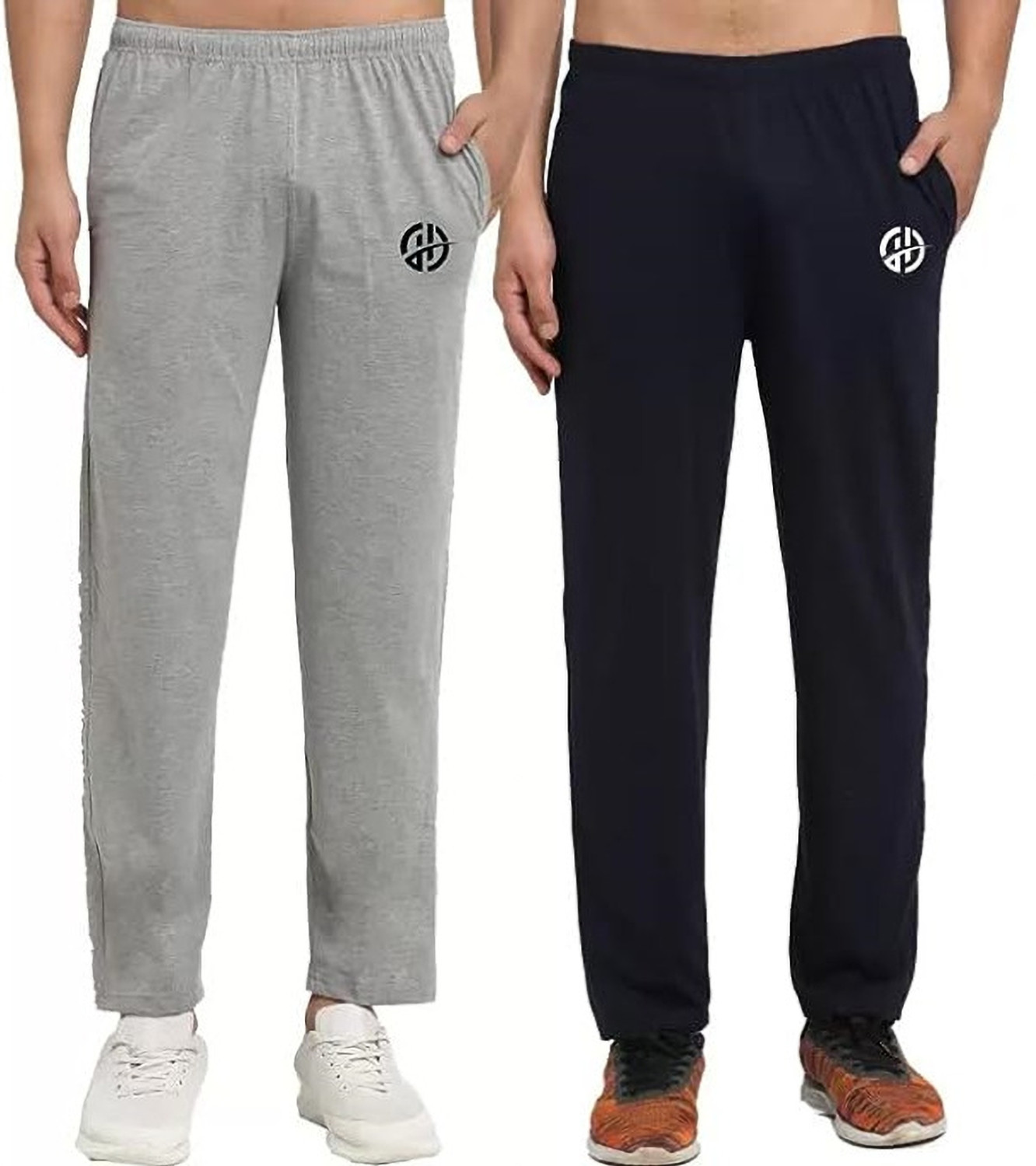 Image of UZARUS Men Printed Brown Track Pants