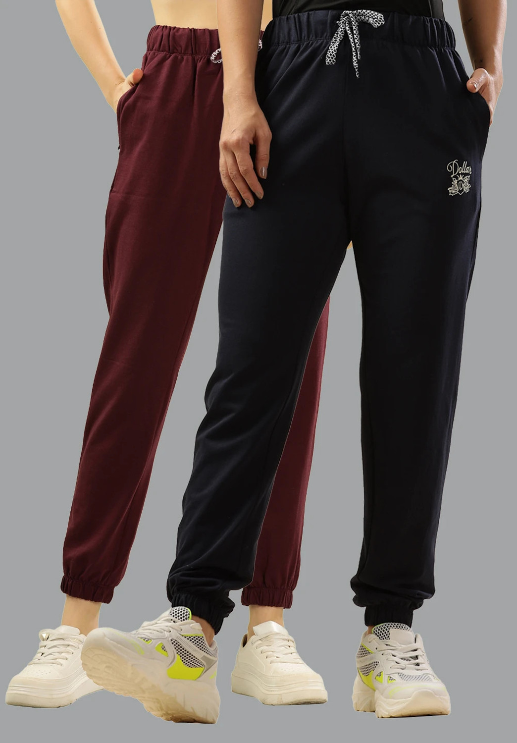 Image of CHKOKKO Women Solid Orange Track Pants