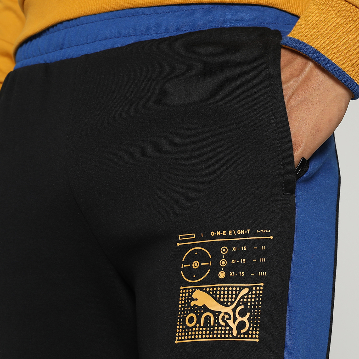 Image of PUMA Men Solid Black Track Pants