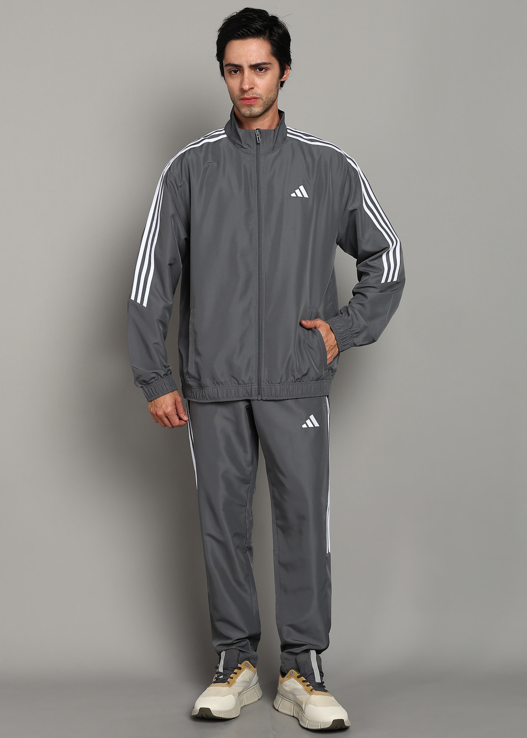 adidas Solid Men's Track Suit - Image 1