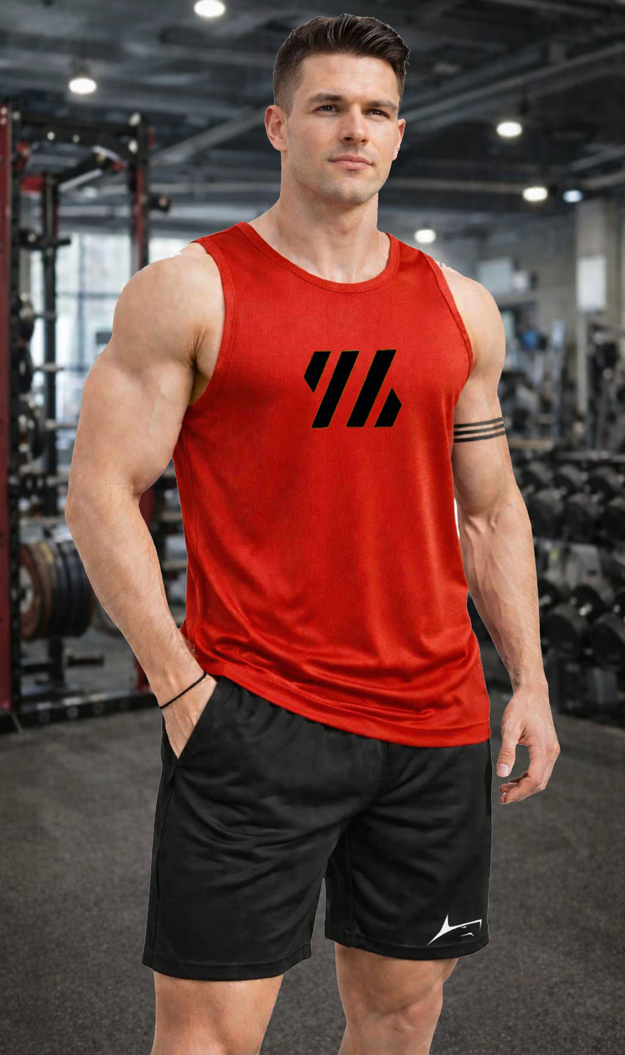 Image of FUGAZEE Self Design Men Track Suit