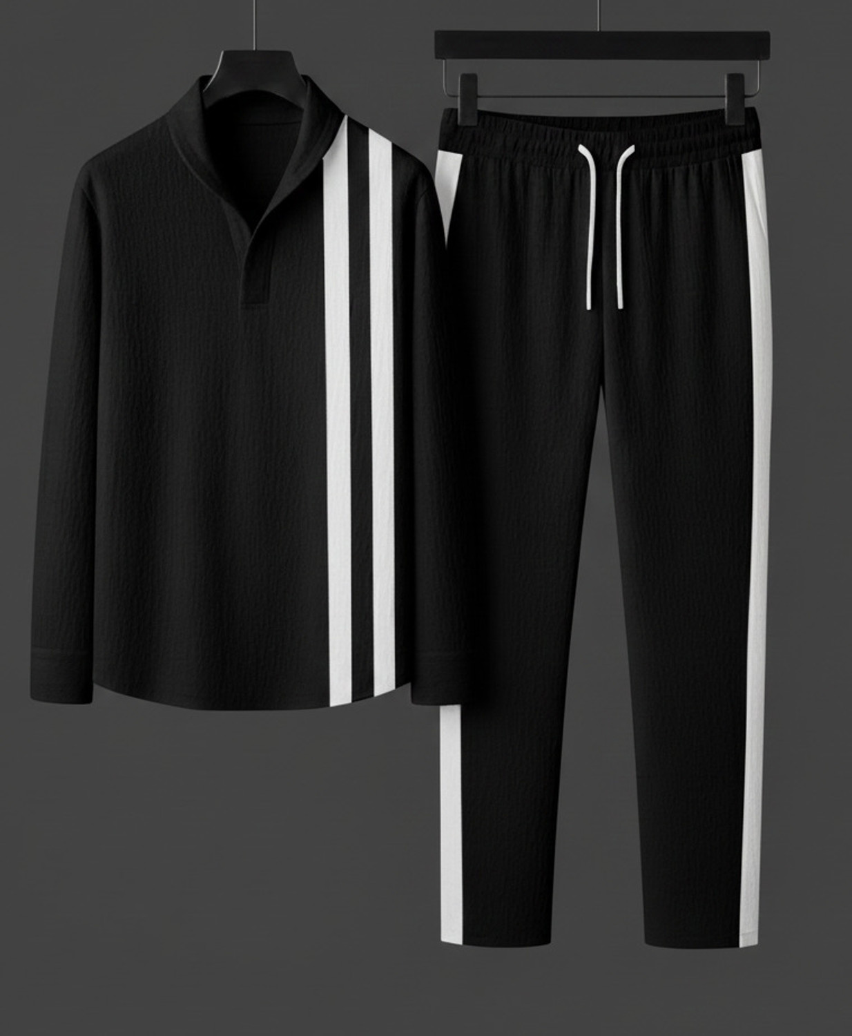DEVU FASHION Men's Solid Track Suit - Image 1