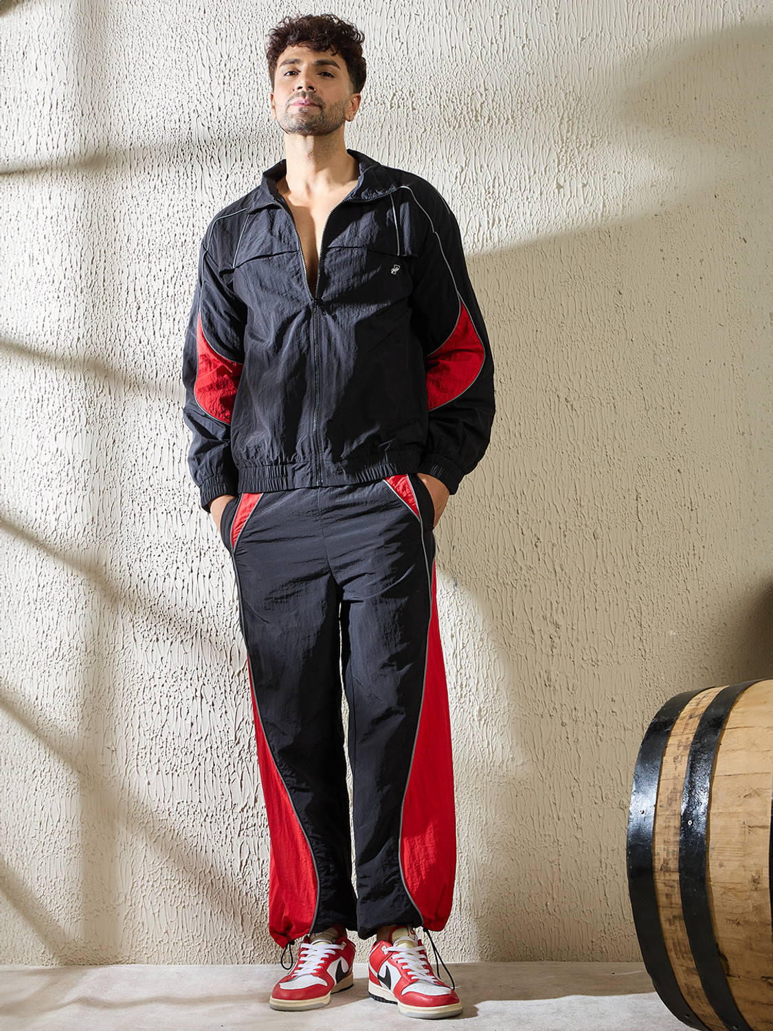 Image of FUGAZEE Self Design Men Track Suit
