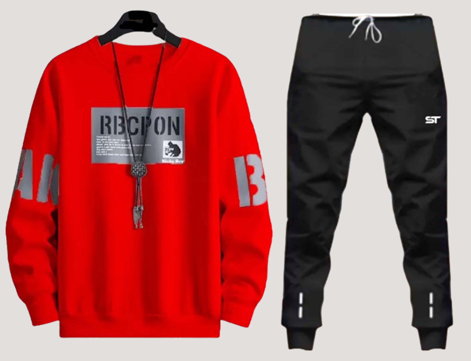 Image of FUGAZEE Self Design Men Track Suit