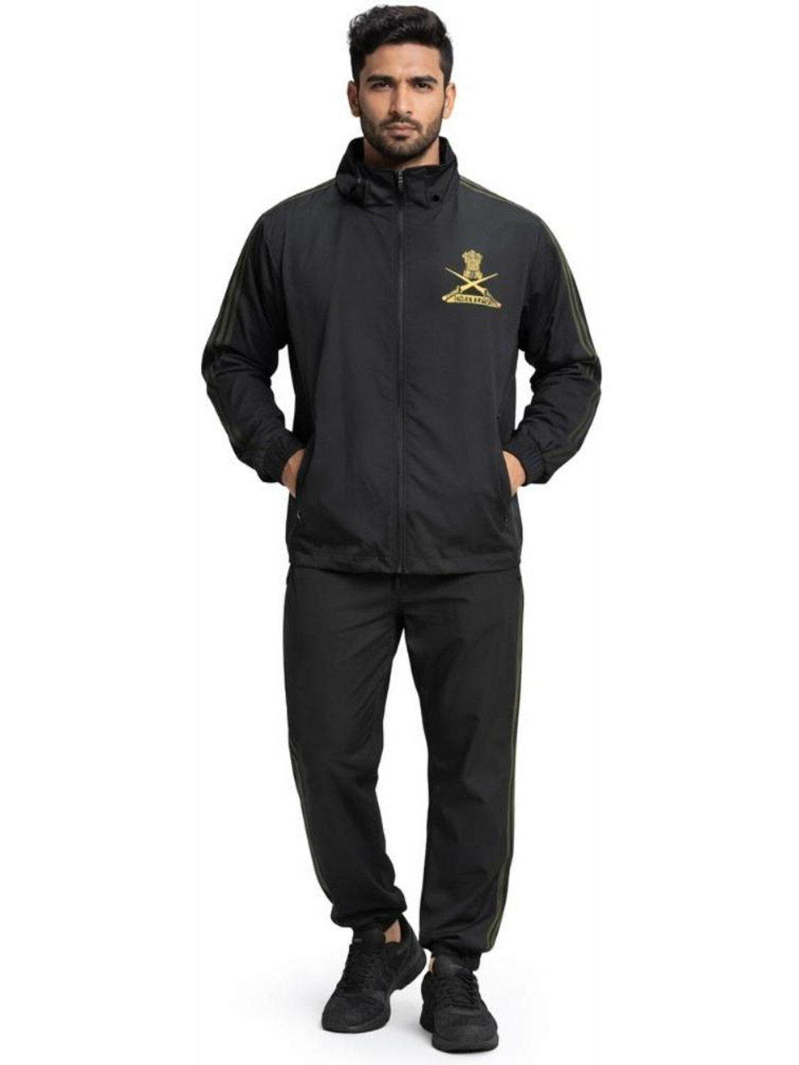 Army Apparel Solid Men & Women Track Suit - Image 1