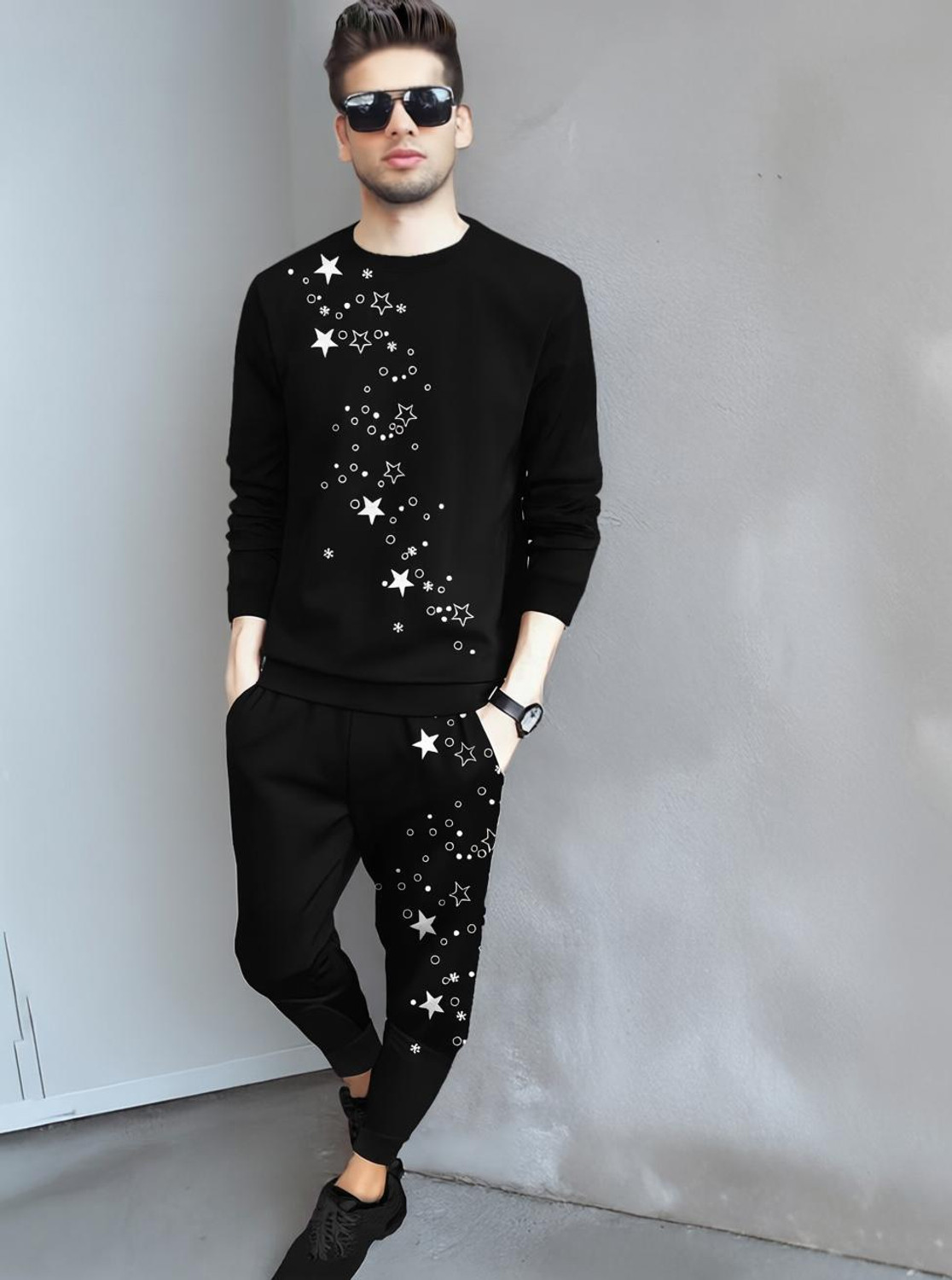 TRIPR Printed Men Track Suit - Image 1