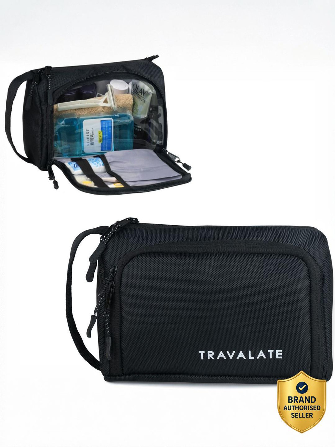 Image of K.B.SALES Hanging Make Up Bag Cosmetic Pouch Shaving Grooming Dopp Kit Travel Toiletry Kit (Multicolor)