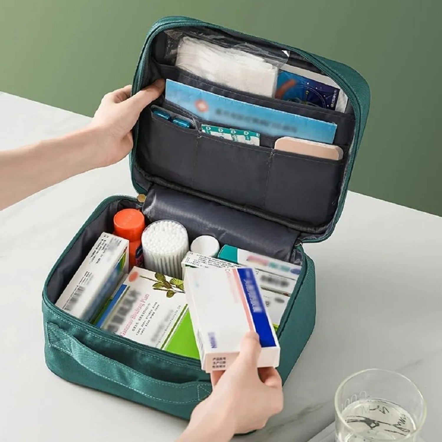 Image of K.B.SALES Hanging Make Up Bag Cosmetic Pouch Shaving Grooming Dopp Kit Travel Toiletry Kit (Multicolor)