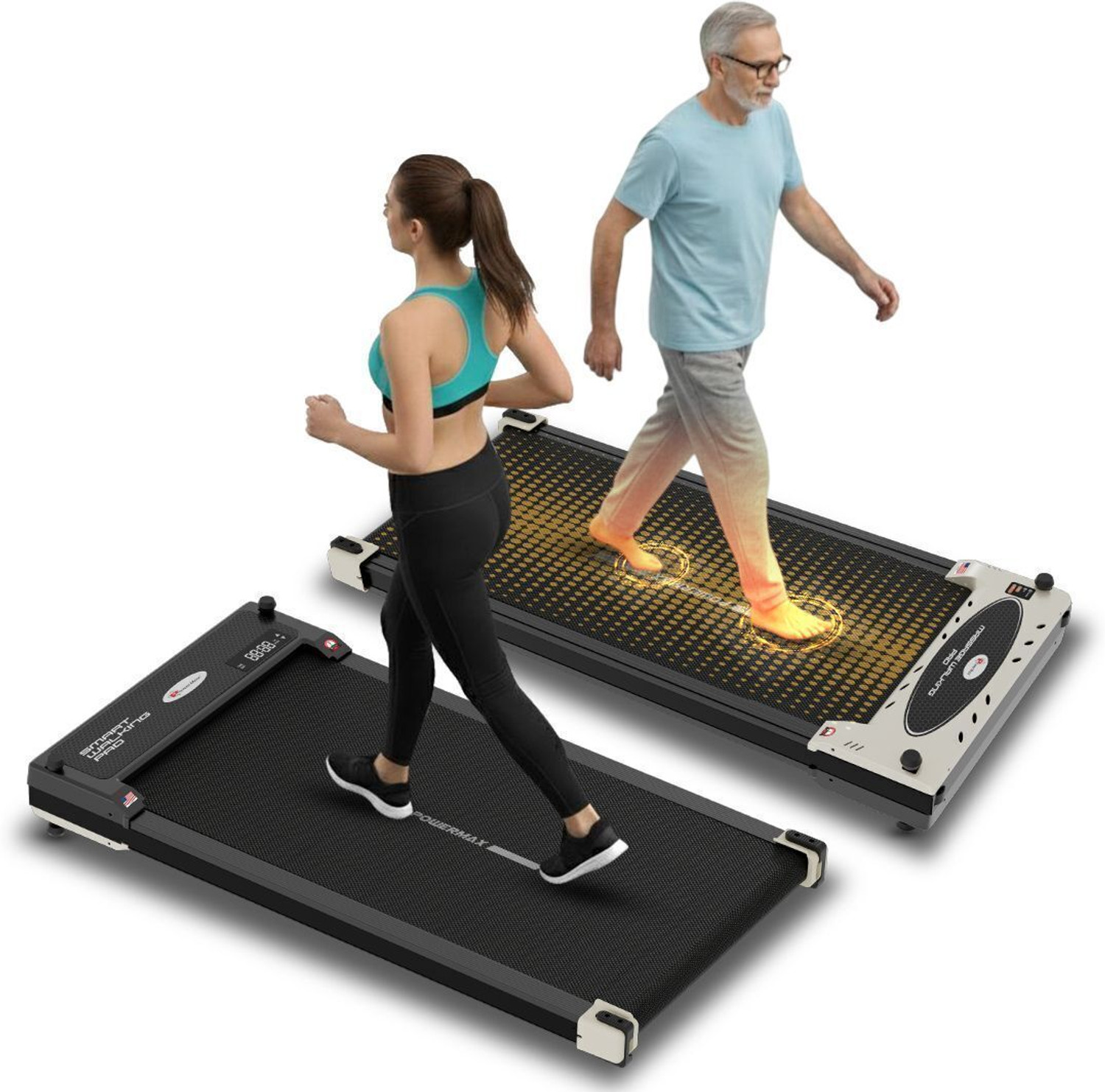 Image of Powermax Fitness TAC-125 5HP Motorised AUX Connection Heart Rate Sensor, Home Use Treadmill
