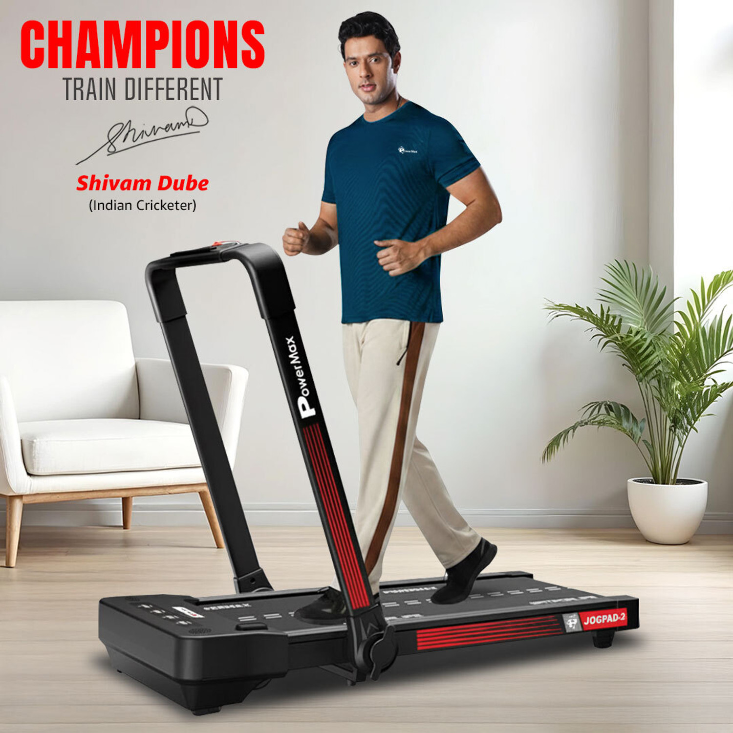 Image of RPM Fitness RPM800 4-in-1 Multifunction| 100Kg Support | For Men & Women Home Workout Manual Treadmill