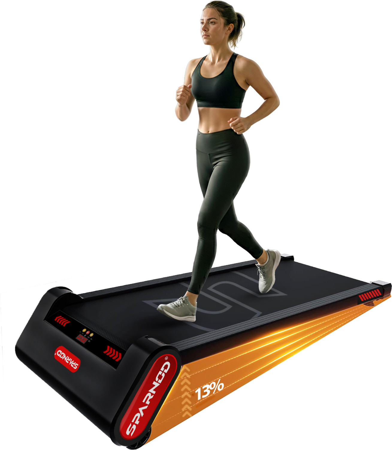 Image of AGARO Mars Motorized Foldable, AC Power 4HP (6HP Peak) Treadmill