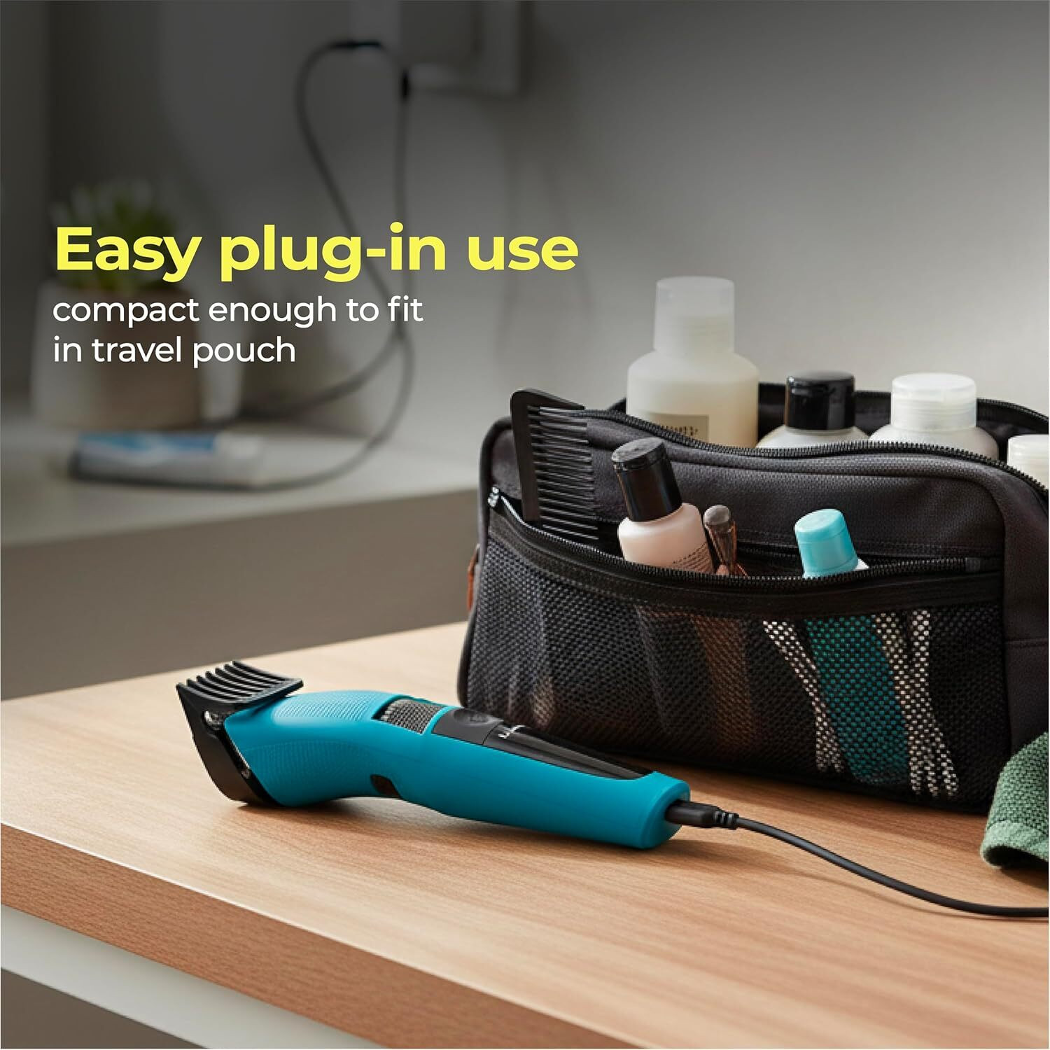 Image of RLN LLPCM107 Fully Waterproof Trimmer 60 min Runtime 20 Length Settings (Blue)