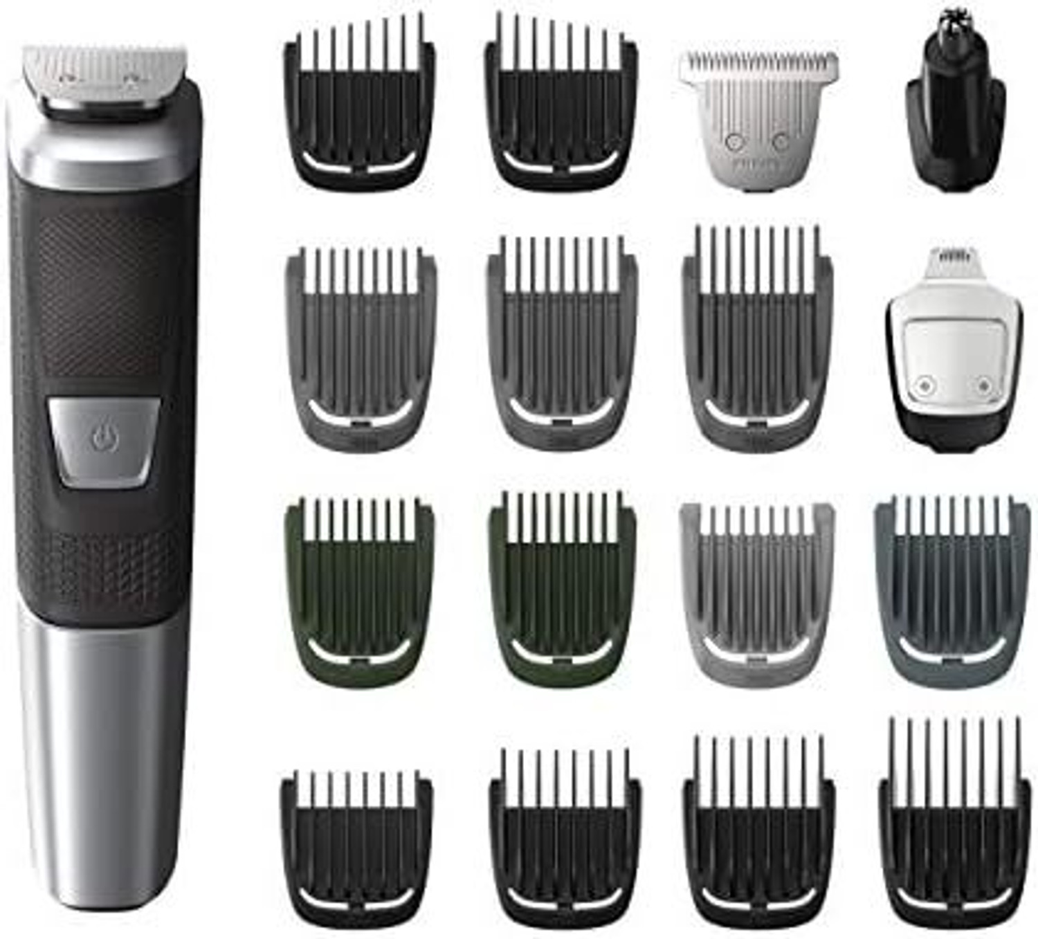 Image of PHILIPS MG7931 /65, 16-in-1 All in One Trimmer Men- Beard, Hair, Body, Nose & Intimate Trimmer 120 min Runtime 17 Length Settings (Grey)