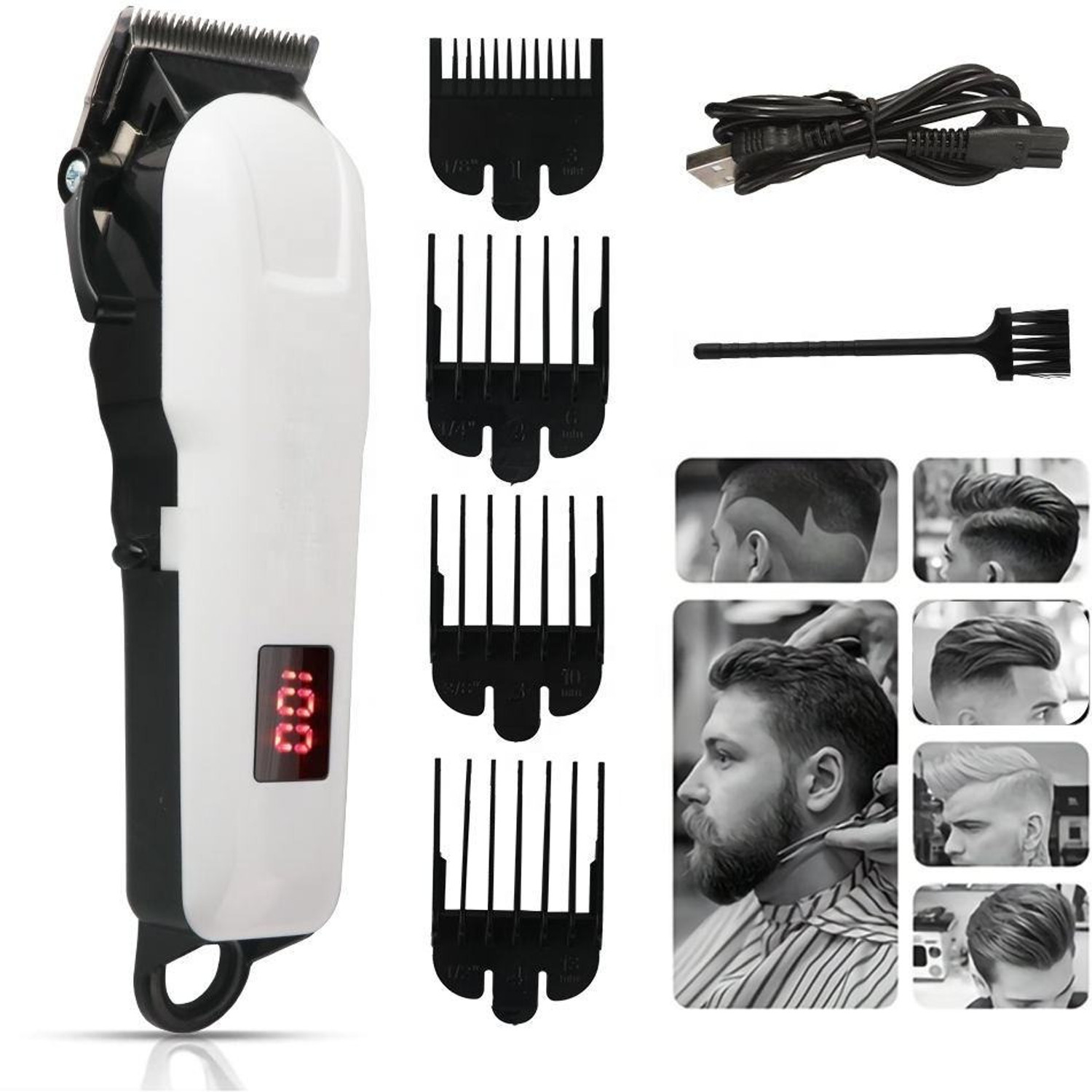 Image of FINARO Professional T99 Maxtop Golden trimmer ,clipper shaver Trimmer 90 min Runtime 3 Length Settings (Gold)