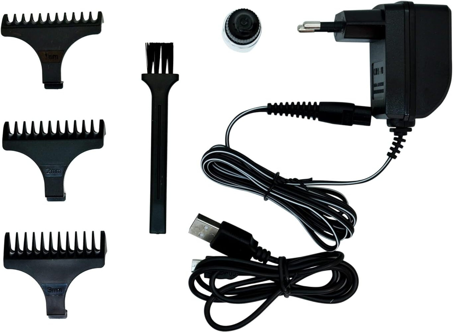 Image of Gemmy 70 Minutes Runtime Multi Grooming Trimmer for Men & Women - Blue & Black Color Trimmer 120 min Runtime 3 Length Settings (Silver)
