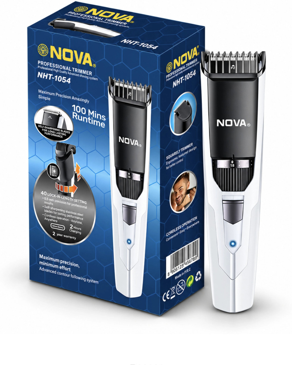 NOVA NHT 1054 Trimmer 100 min Runtime 40 Length Settings - Image 6