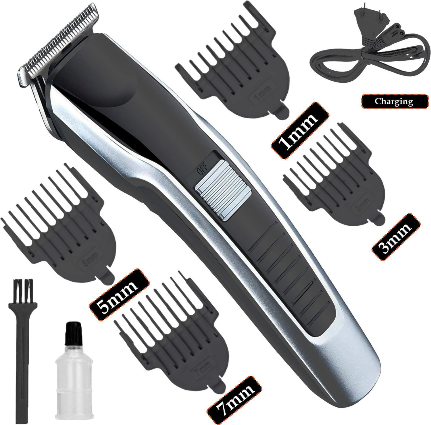 Image of PHILIPS india's No.1 Men's Trimmer 9-in-1 tool - Face, Hair & Body Unique rounded tips Fully Waterproof Grooming Kit 60 min Runtime 10 Length Settings (Black)