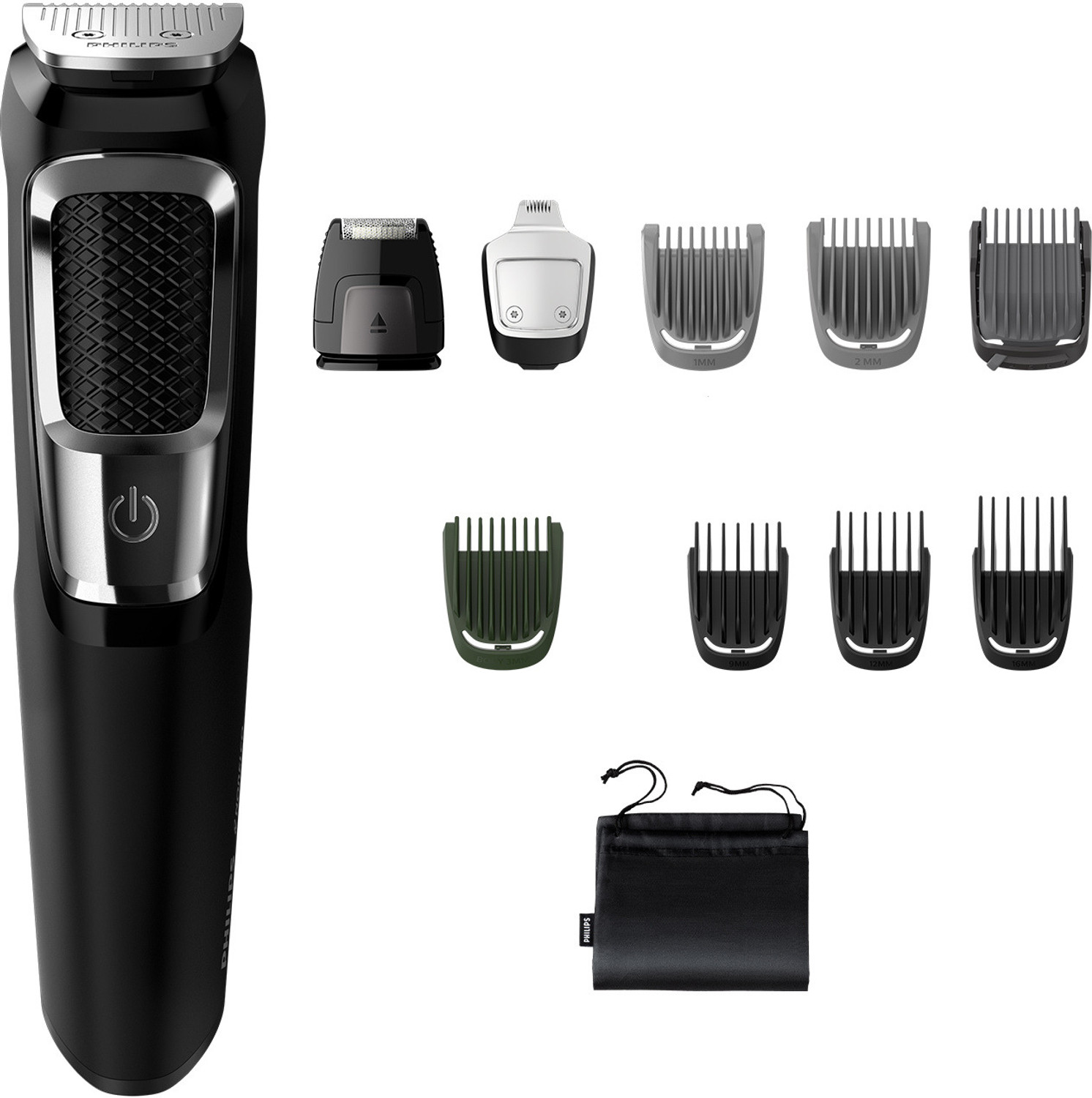 Image of PHILIPS Ultimate Precision | BeardSense Technology- Scans 125x /sec, adapts to density Fully Waterproof Grooming Kit 120 min Runtime 11 Length Settings (Silver)