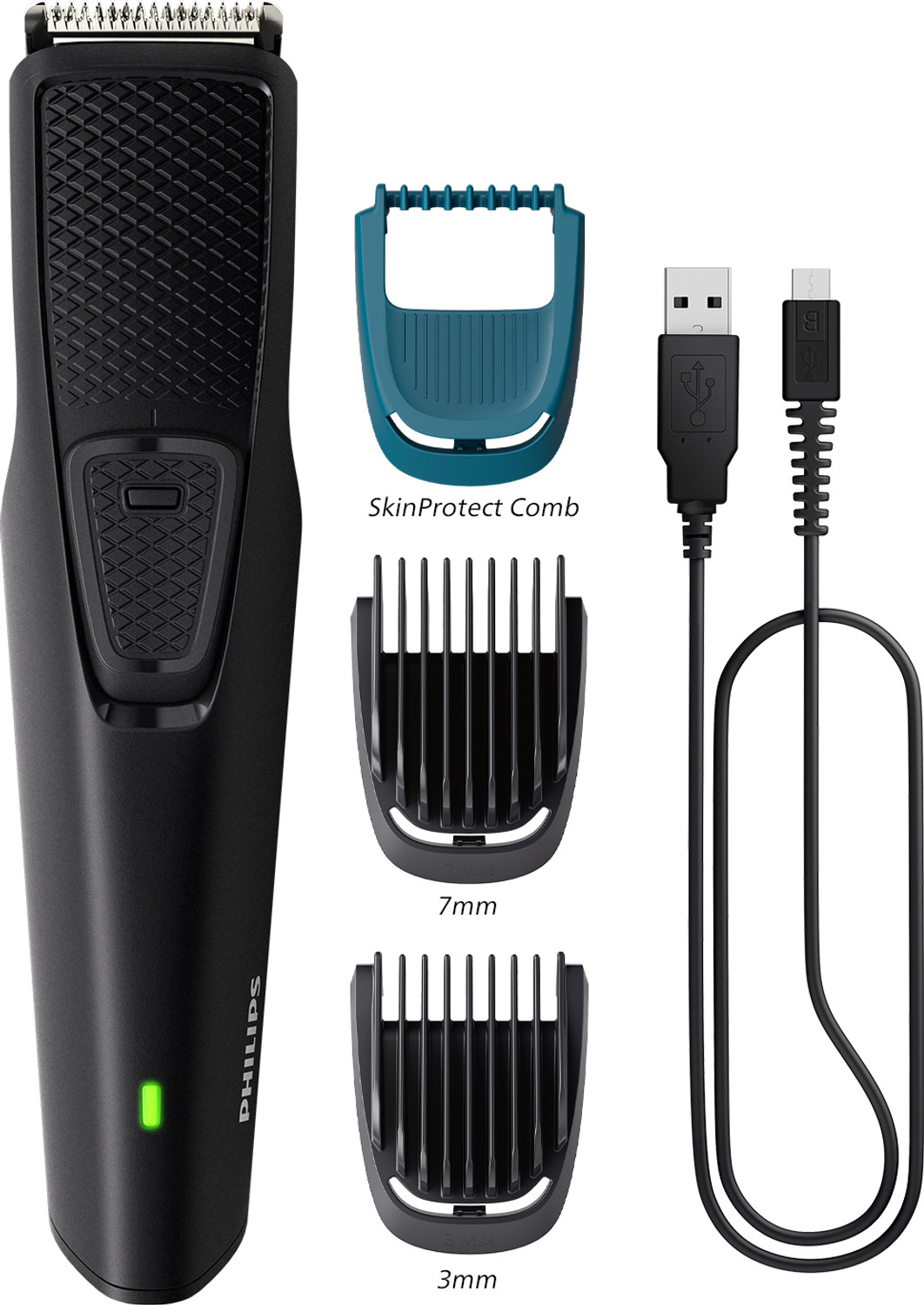 Image of VEGA X3 Waterproof Beard Trimmer For Men With Fast Charge 90 min Runtime VHTH-24 Fully Waterproof Trimmer 90 min Runtime 10 Length Settings (Black)