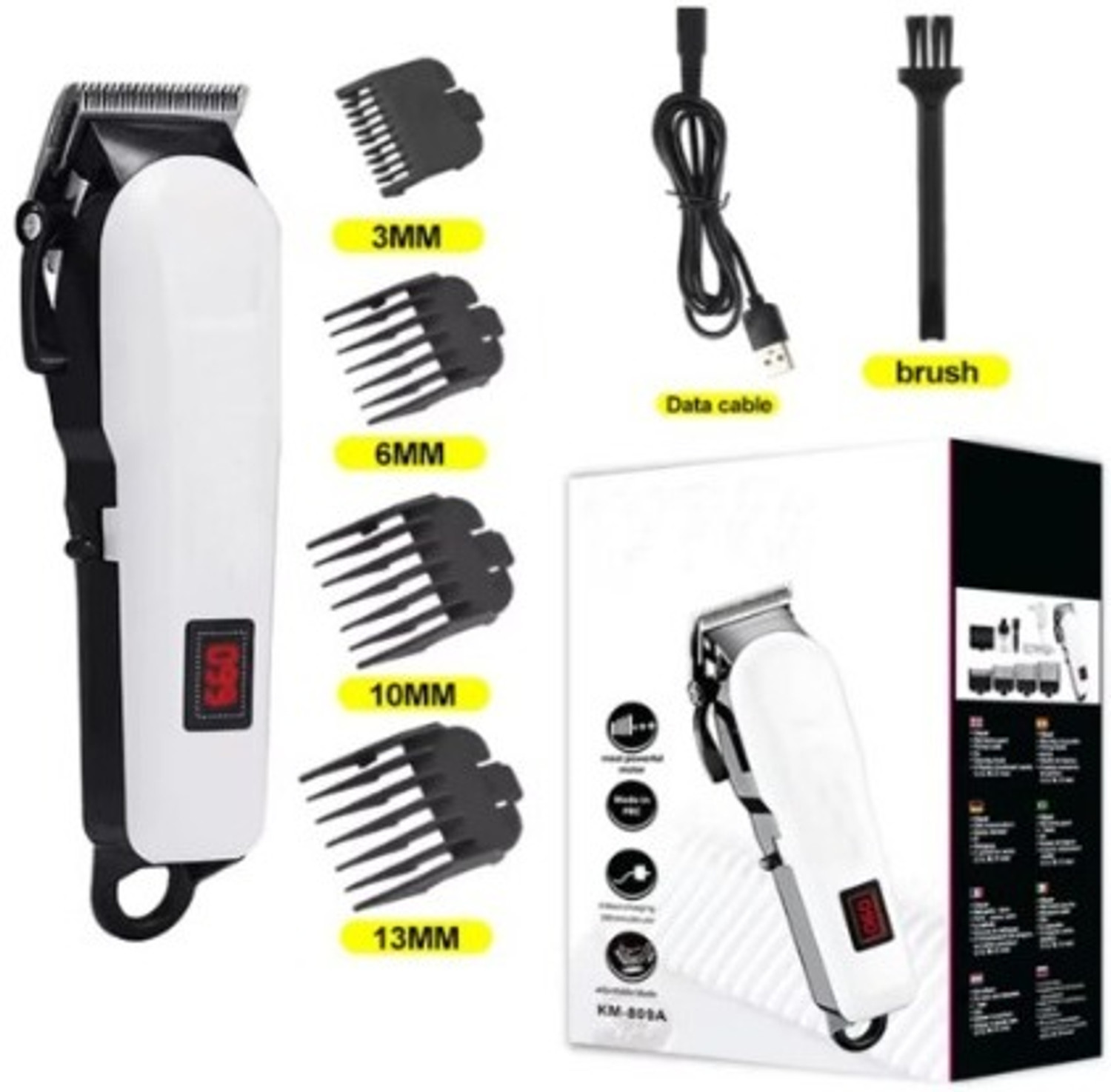 Image of DR MARTIN Man Body Grooming Trimmer For Private Part, Beard, Pubic Hair Fully Waterproof Fully Waterproof Body Groomer 90 min Runtime 5 Length Settings (Black)