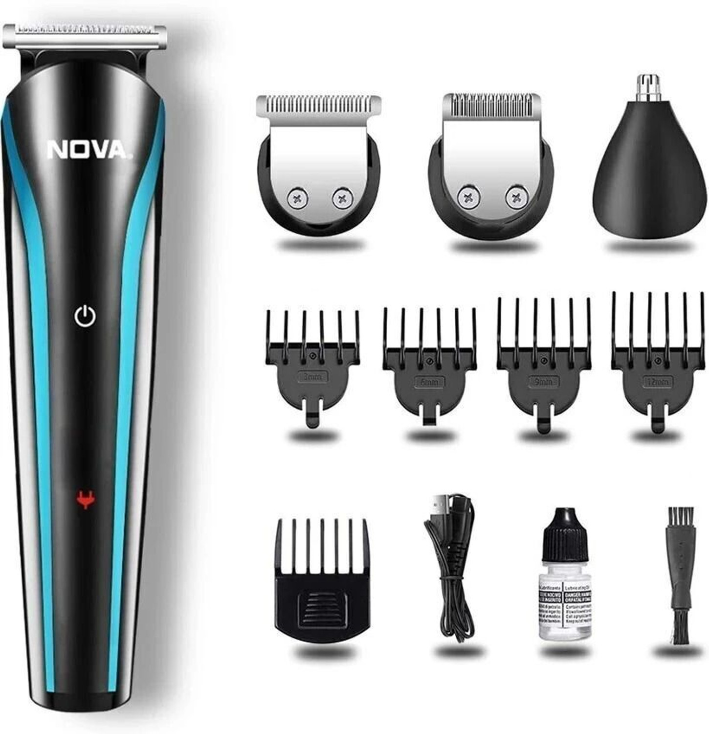 Image of NOVA NHT 1046 /010 Trimmer 30 min Runtime 3 Length Settings (Black)
