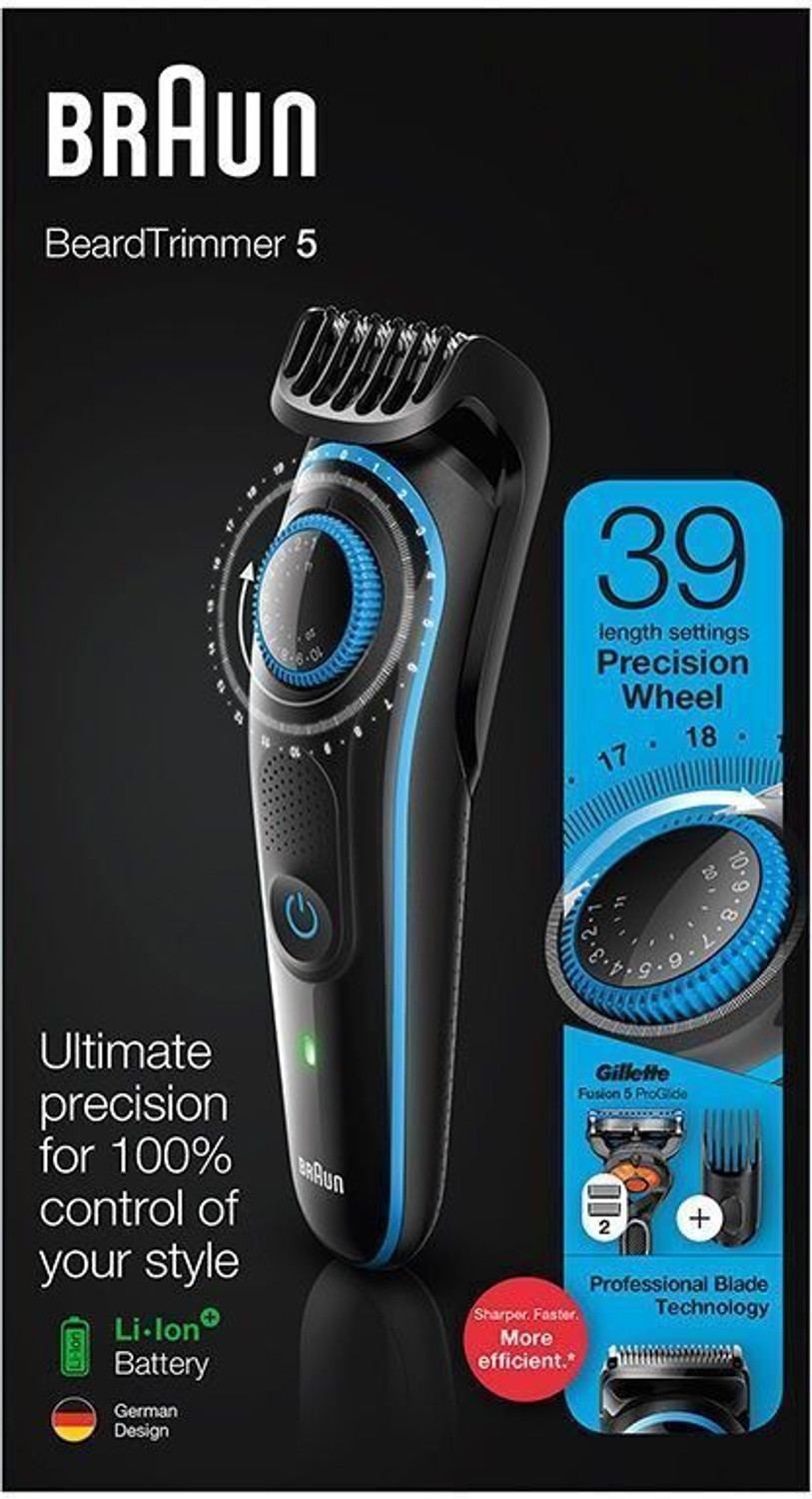 Image of Braun BT5240 Fully Waterproof Trimmer 100 min Runtime 39 Length Settings (Black)
