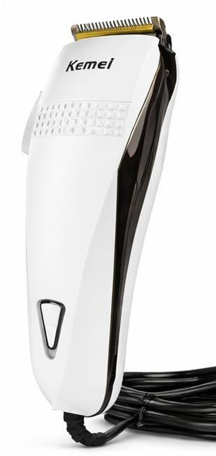 Image of Kemei km-4803 Heavy Duty Corded Hair Clippers for Barber Hair Trimmer Clippers Trimmer 0 min Runtime 4 Length Settings (White)