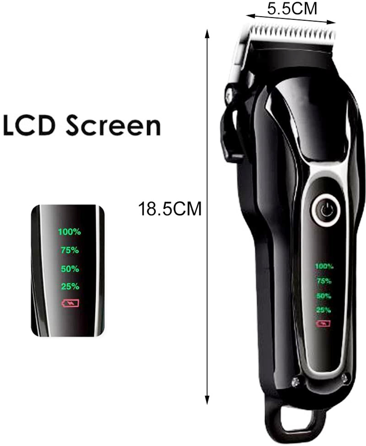 Image of Rocklight RL-C8013 PROFESSIONAL QUALITY Corded Grooming Kit (Gold) Trimmer 45 min Runtime 4 Length Settings (Gold)