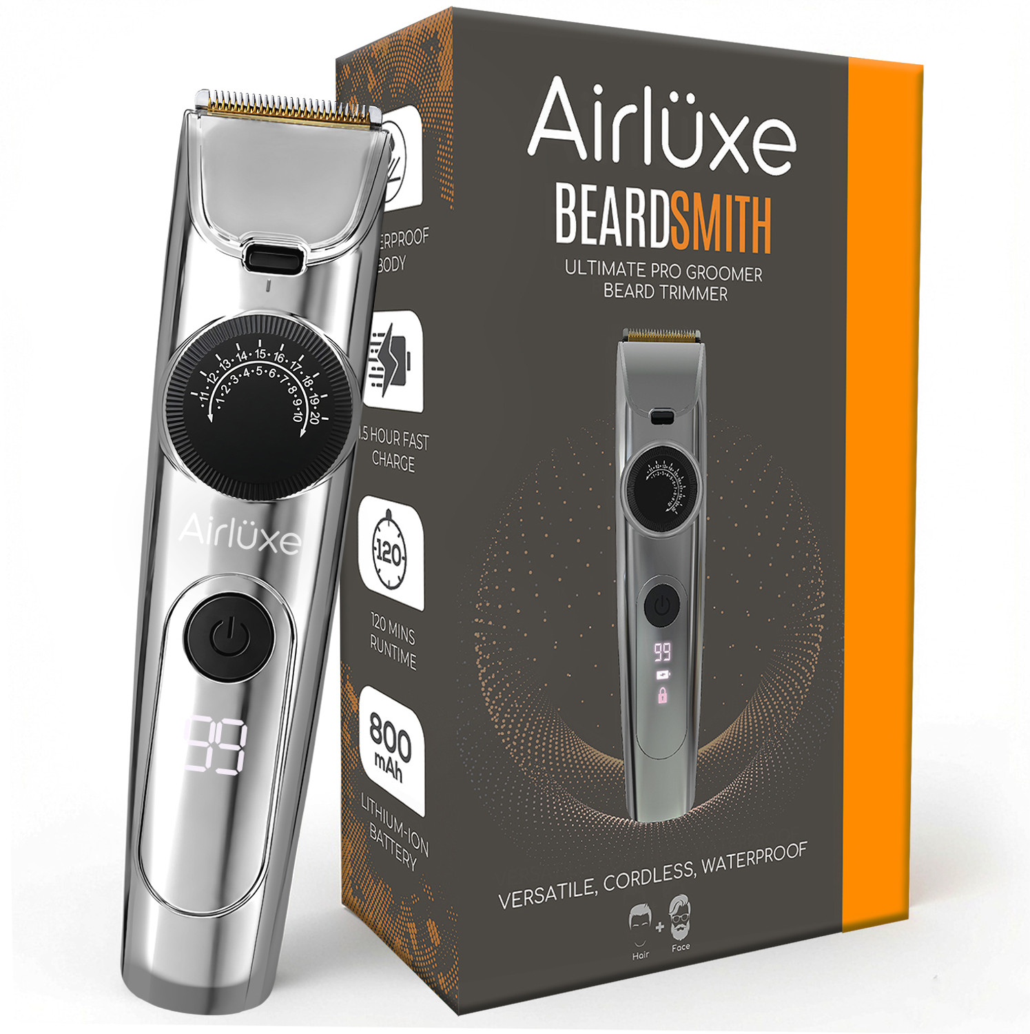 AIRLUXE Ultimate Pro Groomer Beard Trimmer for Men Fully Waterproof Trimmer 120 min Runtime 40 Length Settings Price in India - Buy AIRLUXE Ultimate Pro Groomer Beard Trimmer for Men Fully Waterproof Trimmer 120 min Runtime 40 Length Settings online at Flipkart.com