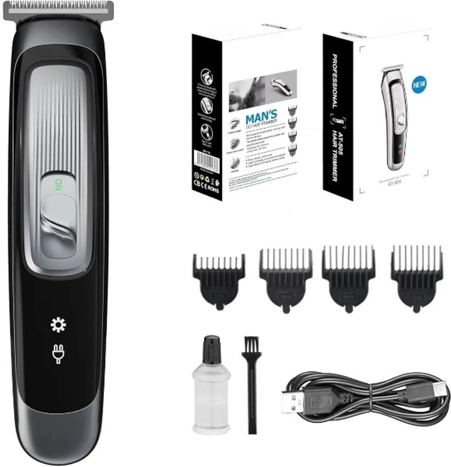 Image of RLN LLPCM107 Fully Waterproof Trimmer 60 min Runtime 20 Length Settings (Blue)