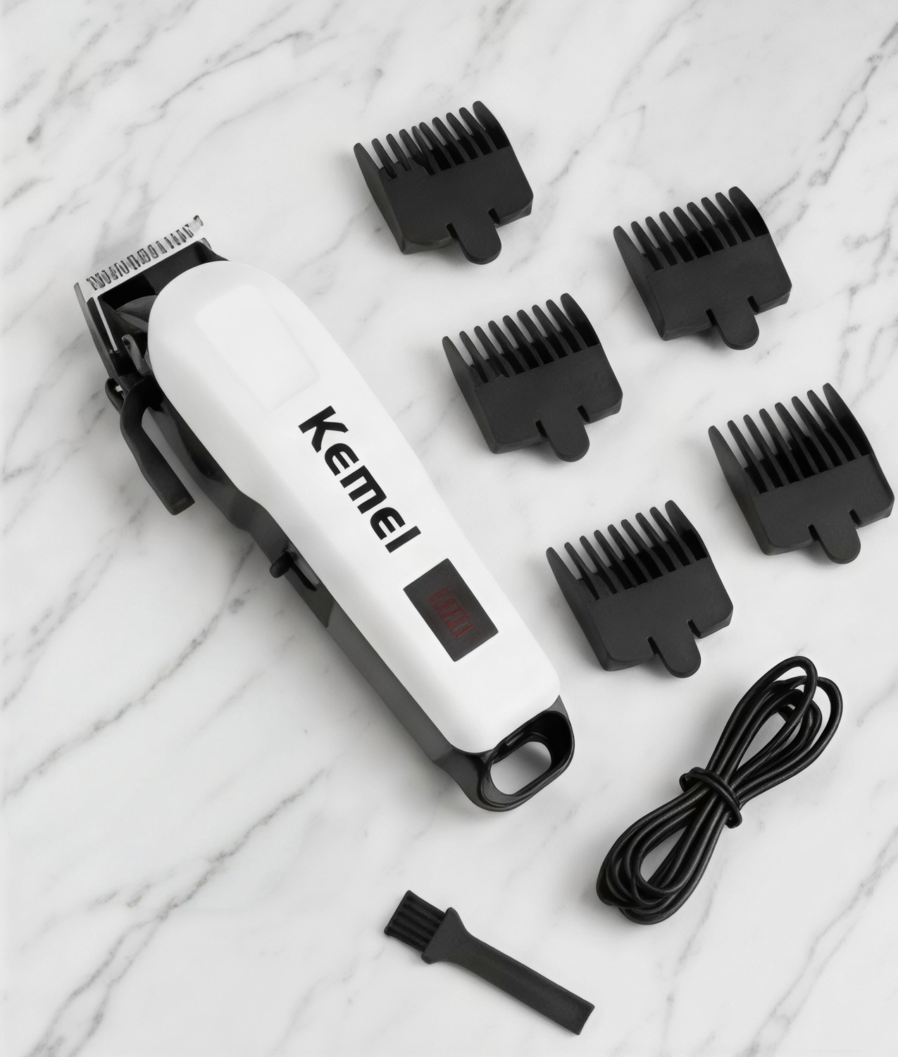 Image of KEMMIE inchKM inch 809A Trimmer 240 min Runtime 4 Length Settings (White)